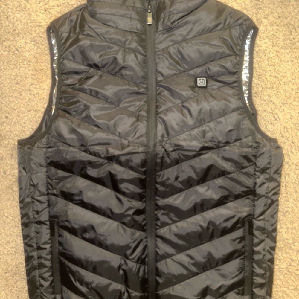 Black Quilted Vest